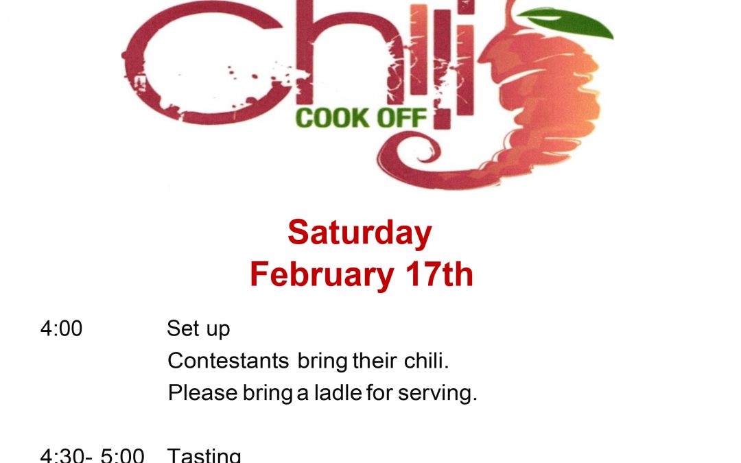 Chili Cookoff Update!!!